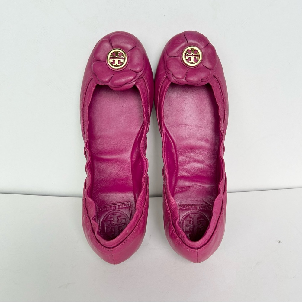 TORY BURCH Shelby Leather Ballet Flats